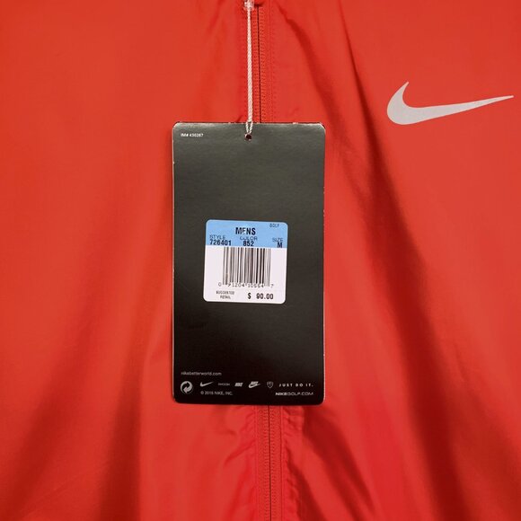 Nike Golf Full-Zip Shield RED Jacket 726401 Size Med - NWT - Picture 5 of 7